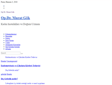 Tablet Screenshot of drmuratgok.com